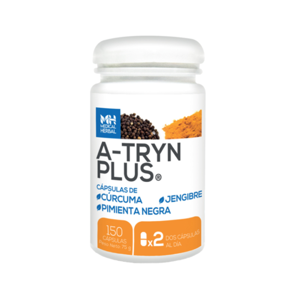A-Tryn Plus (Cúrcuma, Pimienta Negra, Jengibre)