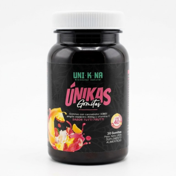 Únikas Gomitas Cannabidiol (CBD) Amplio Espectro
